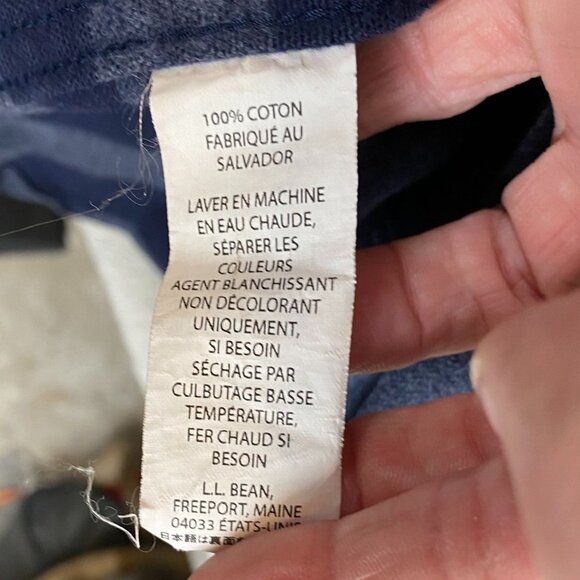 L.L. Bean Men's Heavy Shirt Size XXL Tall Traditional Long Sleeve Button Up Navy - Picture 8 of 12